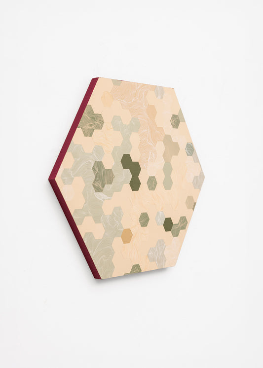 Beige Tessellation Hexagon (35x30.5cm)