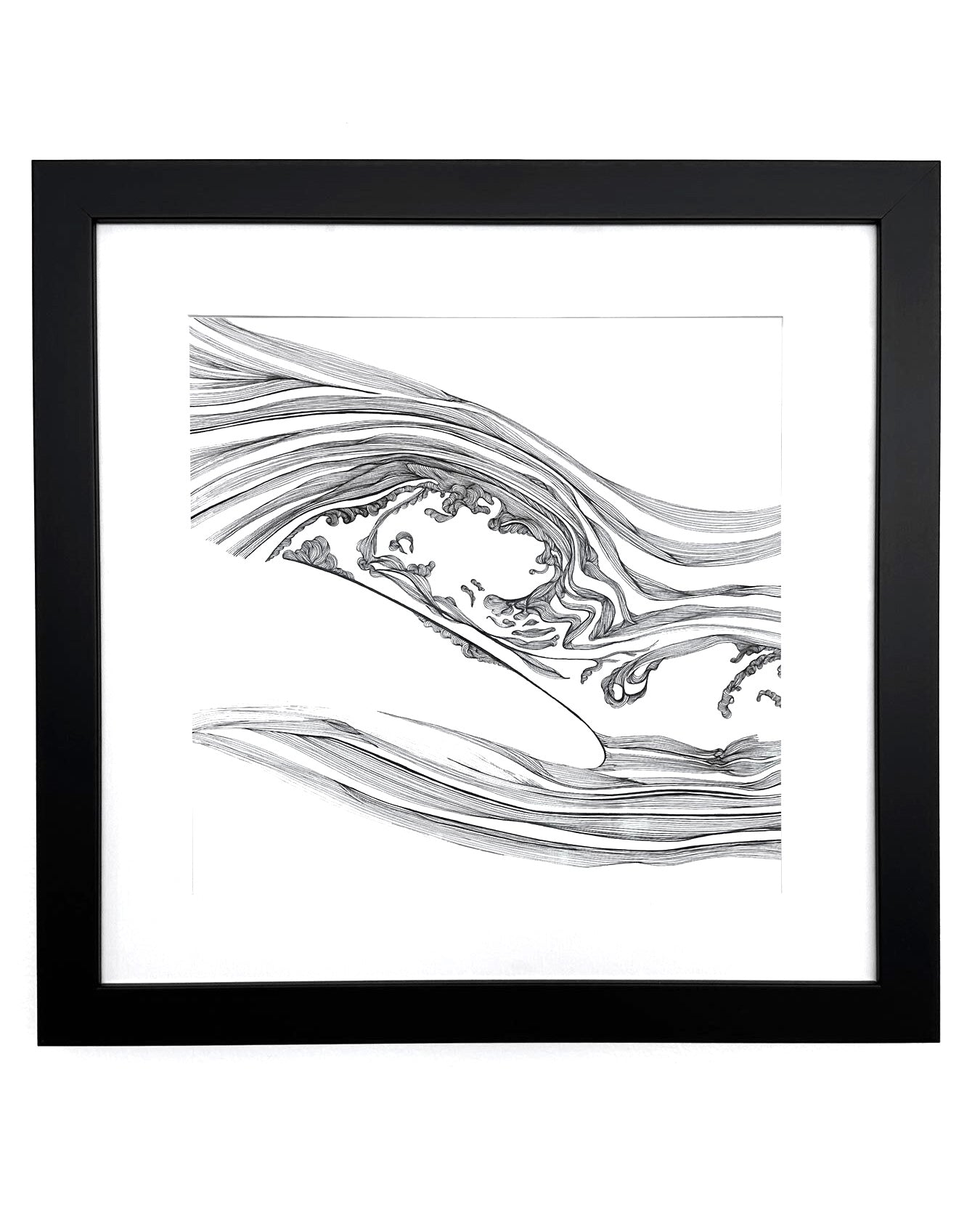 Flow Separation / Small - 44x44cm (Framed)