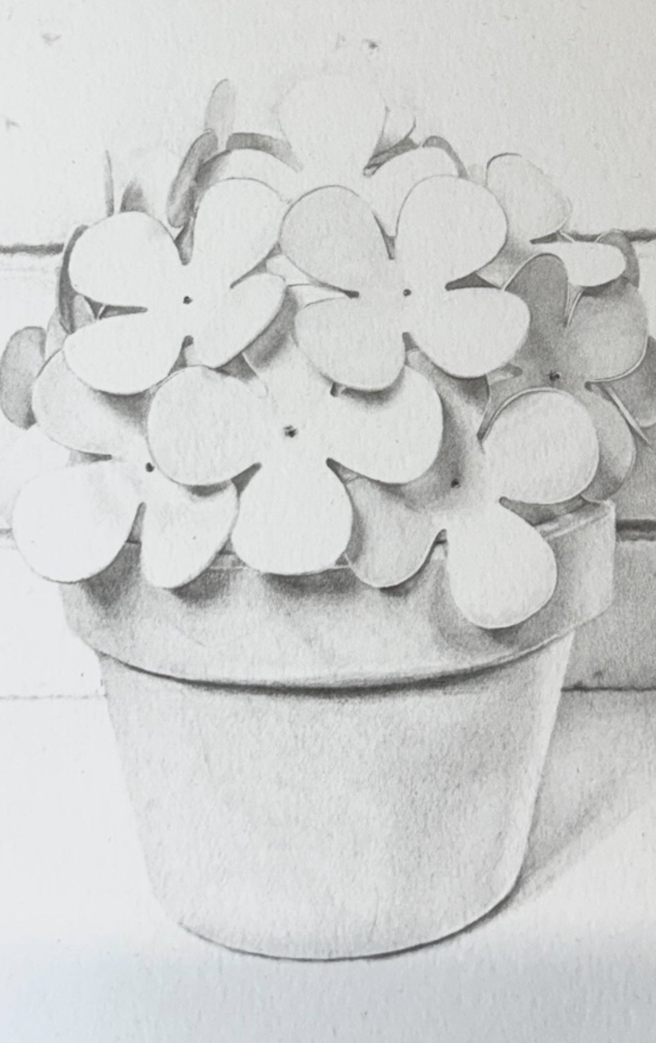 Paper Flowers In Pot