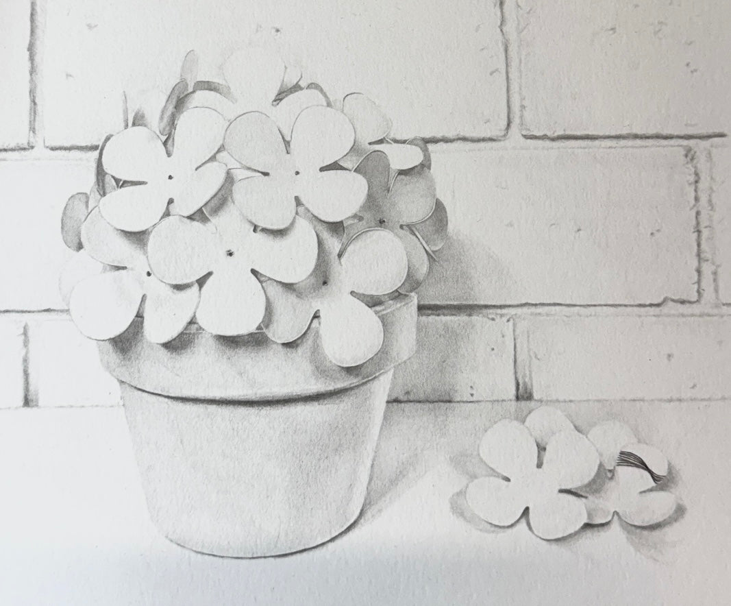 Paper Flowers In Pot