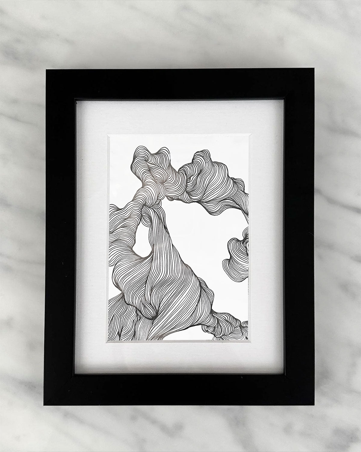 Mini Marble #5 - 19x23cm (Framed)