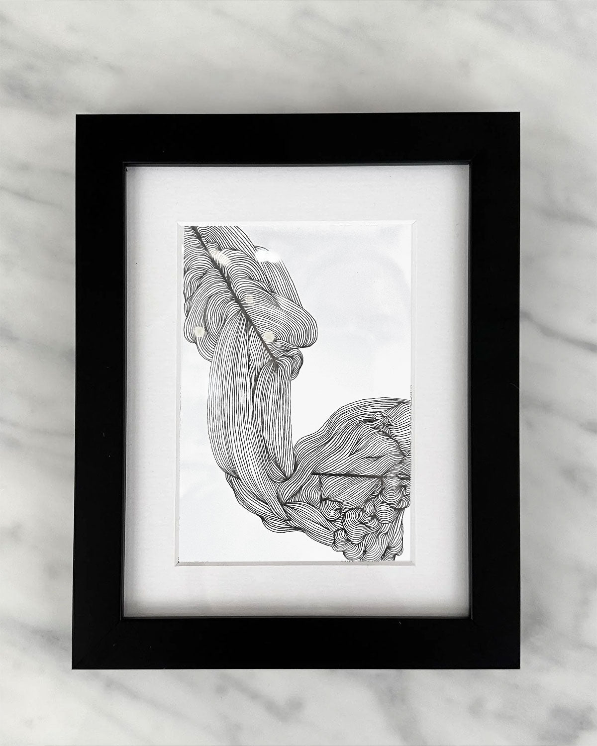 Mini Marble #4 - 19x23cm (Framed)