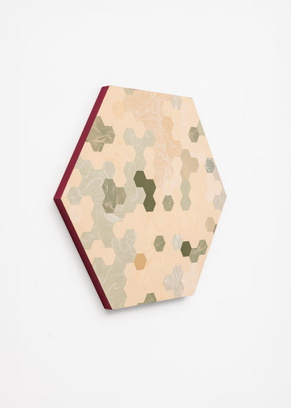 Beige Tessellation Hexagon (35x30.5cm)