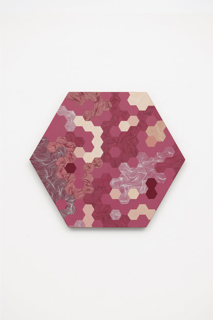 Mulberry Tessellation Hexagon (35x30.5cm)
