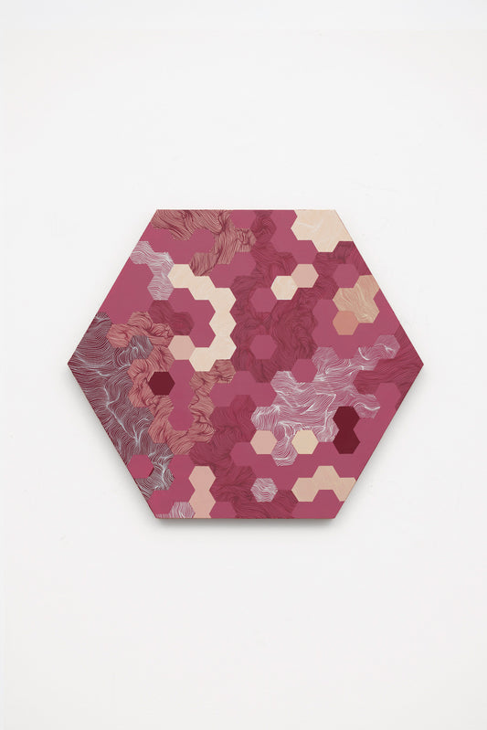 Mulberry Tessellation Hexagon (35x30.5cm)