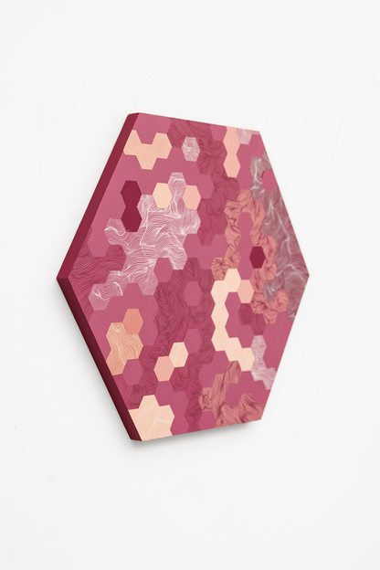 Mulberry Tessellation Hexagon (35x30.5cm)