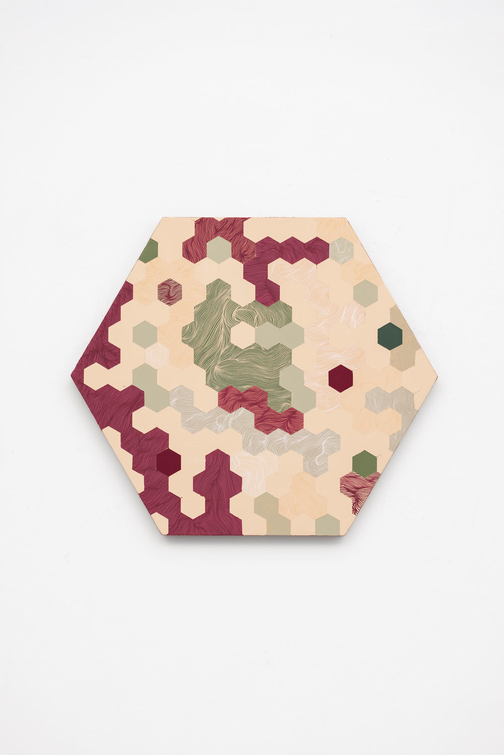 Speckled with Mulberry Tessellation Hexagon (35x30.5cm)