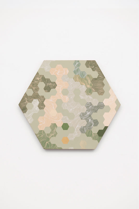 Sage Tessellation Hexagon (35x30.5cm)